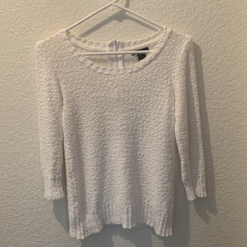 H&M white Sweater 100% Cotton